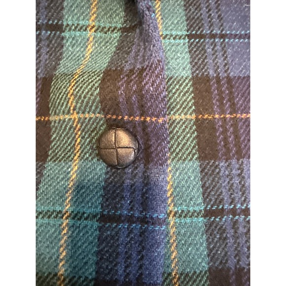 DUMAS Women's Plaid Blazer Jacket Velvet Collar Made USA - Picture 4 of 7